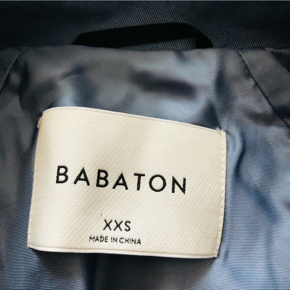 Aritzia Babaton Lawson Open Front Trench Coat in Smoky Blue - Picture 12 of 12